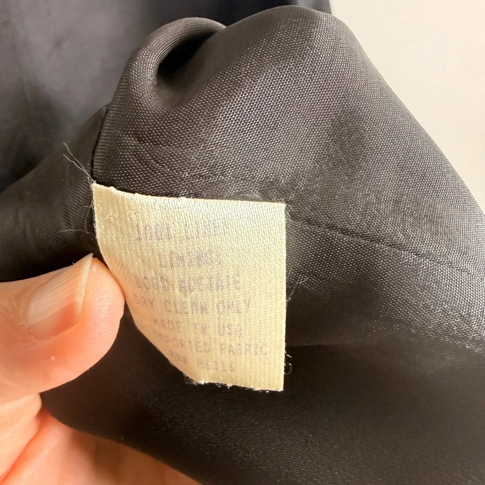 Finity 100% Linen Lined Sleeveless Black Dress Vintage - Picture 7 of 7